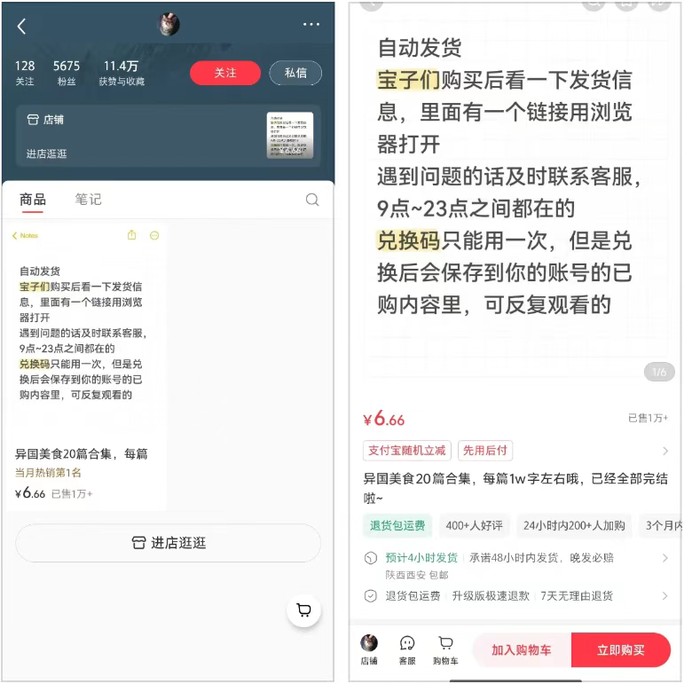 知丘客：虚拟资料怎么才能赚到钱？0成本在小红书卖国外小说资源，10天赚了1.3万